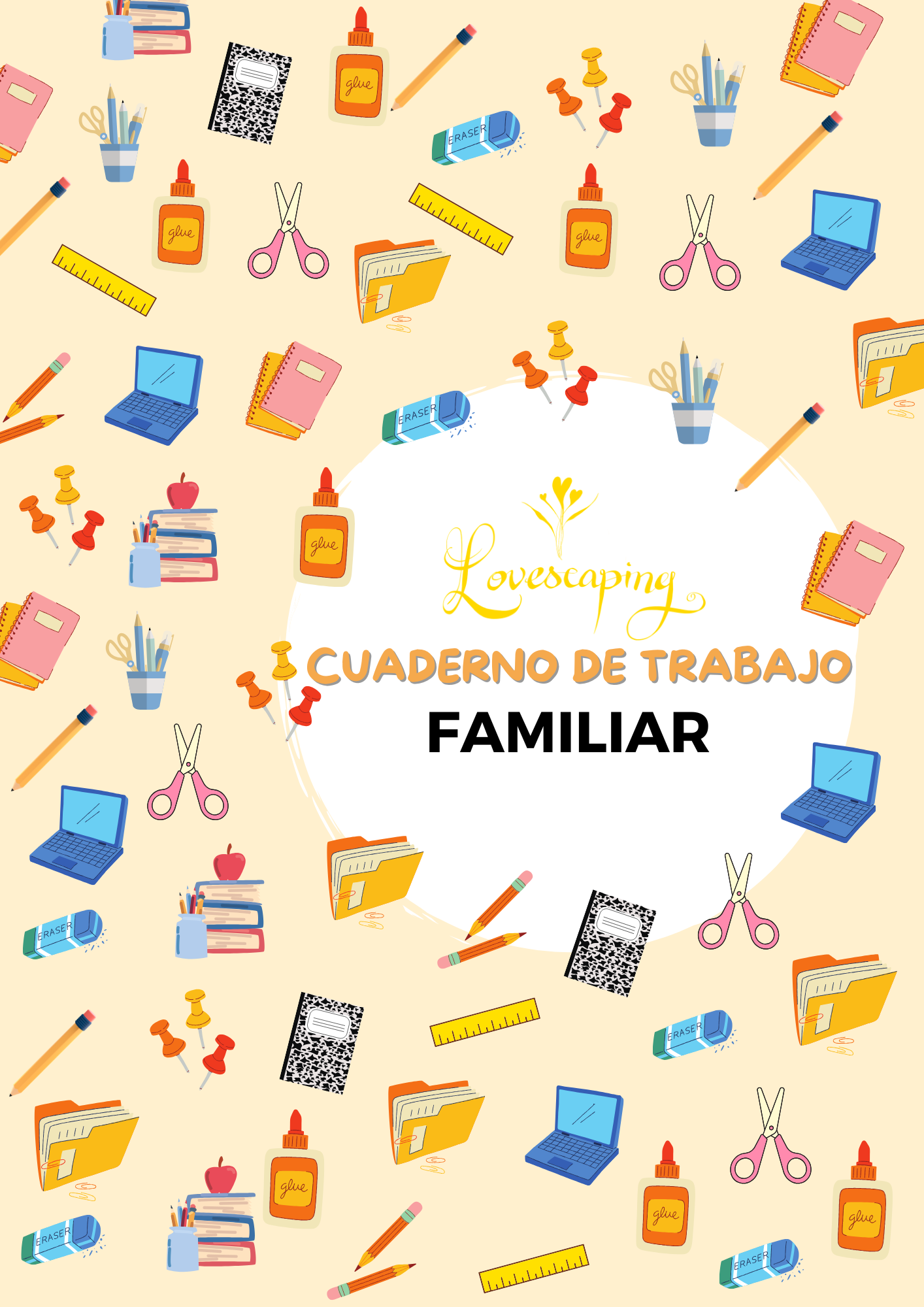 Portada de Cuaderno de trabajo familiar